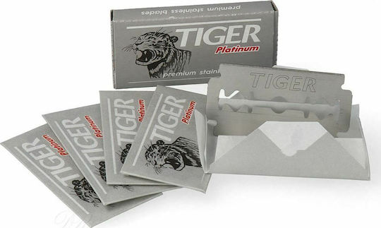 TIGER Platinum Ανταλλακτικές Λεπίδες για Ευαίσθητες Επιδερμίδες 5τμχ