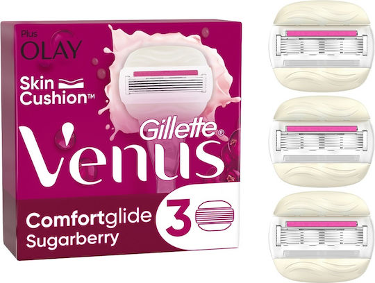 Venus Venus Rasierer Ersatzköpfe mit 5 Klingen & Gleitstreifen 3 Stück