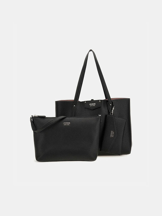 Guess Brenton Women's Bag Shopper Shoulder Black