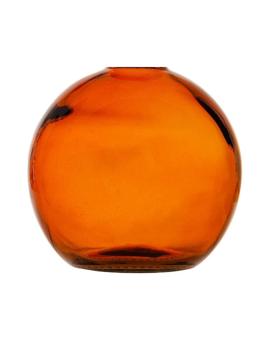 BigBuy Vază Decorativă Sticlă Amber 16x16x18cm 1buc