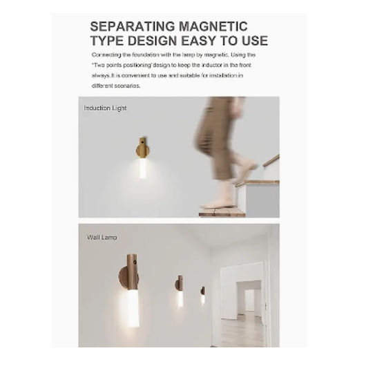 Rechargeable LED Emergency Light with Battery Powered and Motion Sensor 1pcs