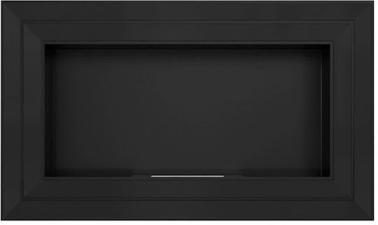 Kratki Juliet 1100 Tuv Επιτοίχιο Τζάκι Βιοαιθανόλης Εσωτερικού Χώρου Μαύρο 110x14.2x65cm