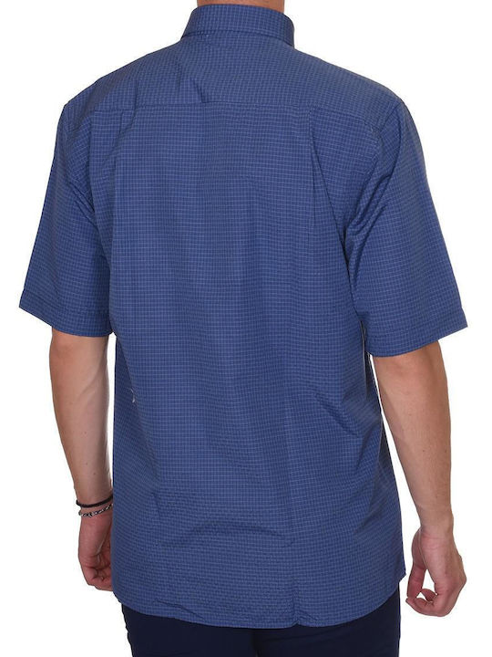 Luigi Men's Shirt Short Sleeve Blue