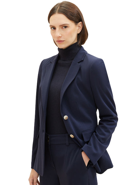 Tom Tailor Women's Blazer Sky Captain Blue