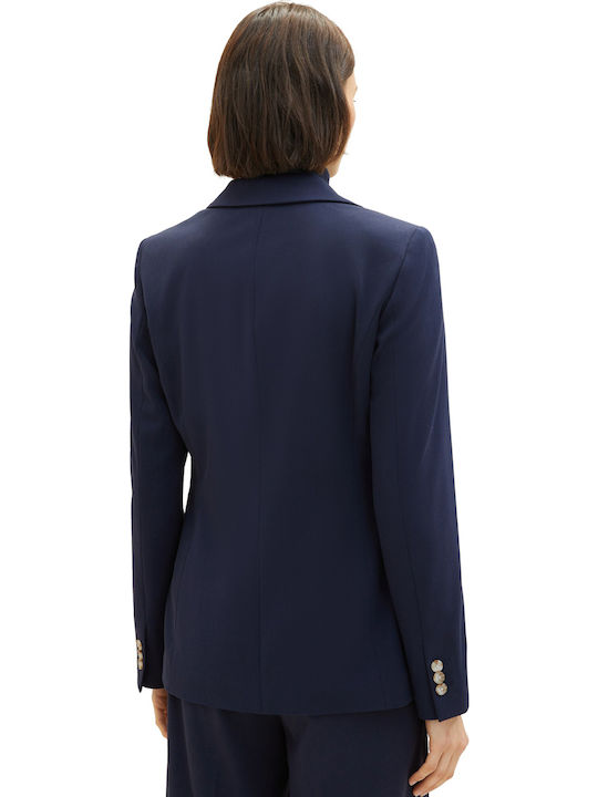 Tom Tailor Women's Blazer Sky Captain Blue