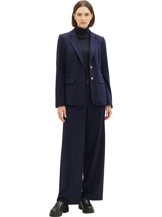Tom Tailor Women's Blazer Sky Captain Blue