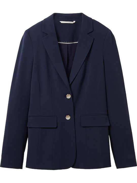 Tom Tailor Women's Blazer Sky Captain Blue
