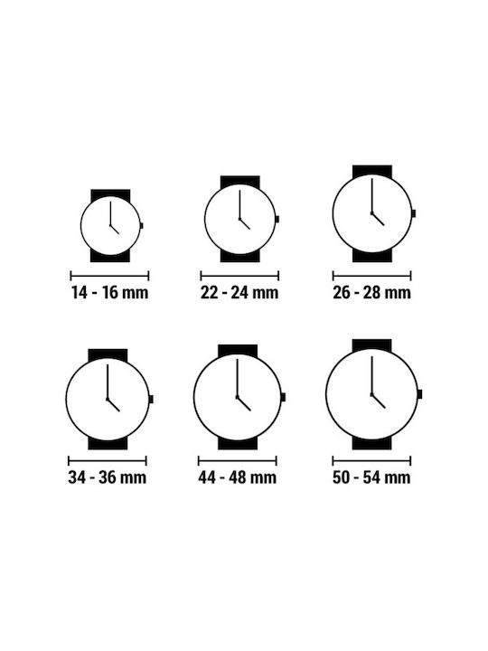 WATX & CO Uhr mit Weiß Kautschukarmband