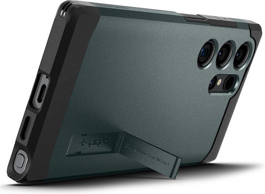 Spigen Tough Armor Back Cover Plastic / Silicone 2mm Abyss Green (Galaxy S24 Ultra)