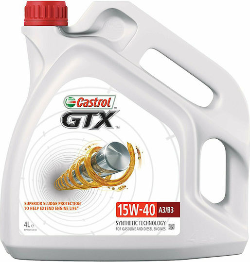 Castrol GTX Масло за Автомобили 15W-40 4лт