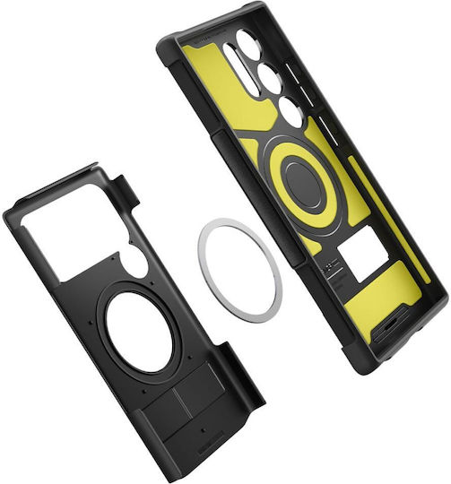 Spigen Slim Armor MagFit Umschlag Rückseite Kunststoff / Silikon 2mm Schwarz (Galaxy S24 Ultra)