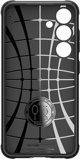 Spigen Rugged Armor Umschlag Rückseite Kunststoff 2mm Set mit Glas Schwarz (Galaxy S24)