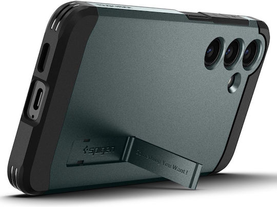 Spigen Tough Umschlag Rückseite Kunststoff 2mm Grün (Galaxy S24+)