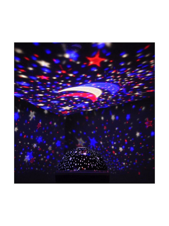 Casalux Led Rotating Kids Projector Lamp with Star Projection Pink 14x14cm