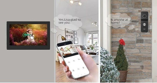 Joytimer Wireless Video Intercom Set Black