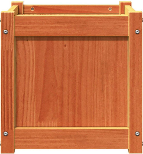 vidaXL Set 2 Planters Wooden Brown