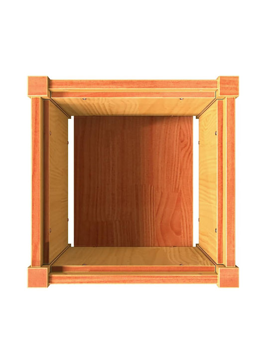 vidaXL Кутия за саксии Дърво Кафяв 40x40x40см.