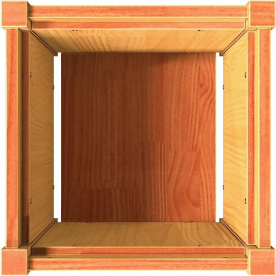 vidaXL Set 2 Planters Wooden Brown