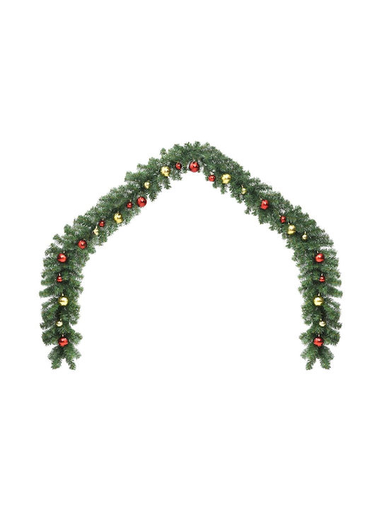 vidaXL Lighted Christmas Garland Green 1pc