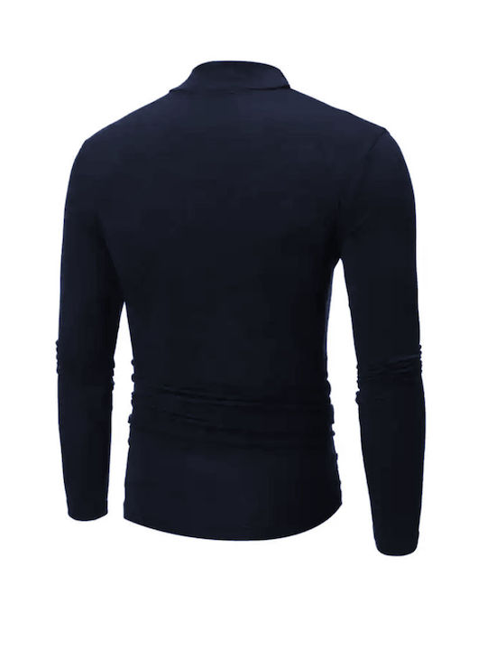 Join Men's Blouse Turtleneck BLUE