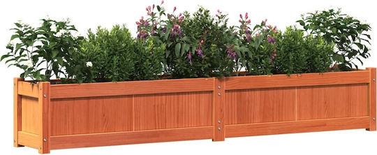 vidaXL Set 2 Planters Wooden Brown