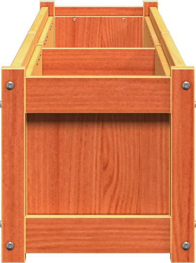 vidaXL Set 2 Planters Wooden Brown