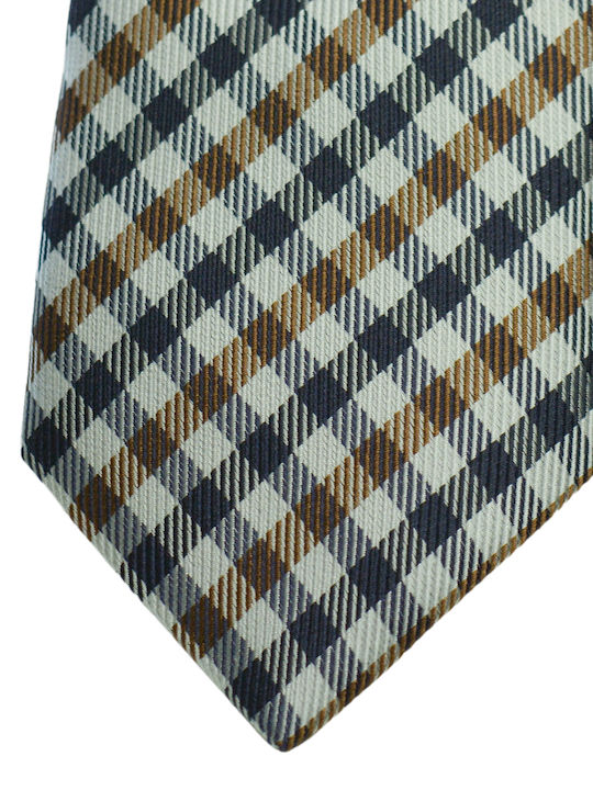 Hugo Boss Men's Tie Silk Printed in Brown Color