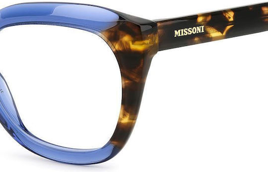 Missoni Women's Acetate Butterfly Brown Tortoise Prescription Eyeglass Frames MIS 0157 JBW