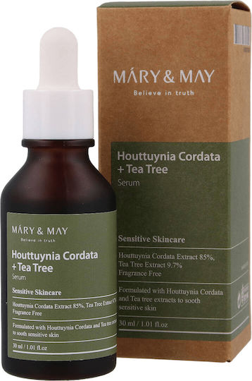 Mary & May Houttuynia Cordata +tea Tree Soothing Serum Face 30ml
