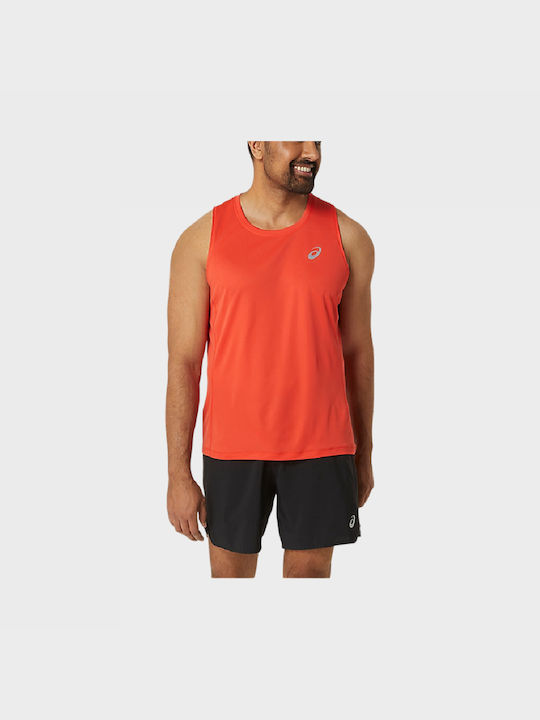 ASICS Core Singlet Ανδρική Αθλητική Μπλούζα Αμάνικη Πορτοκαλι