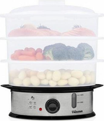 Tristar Food Steamer with 3 Steaming Decks 11lt