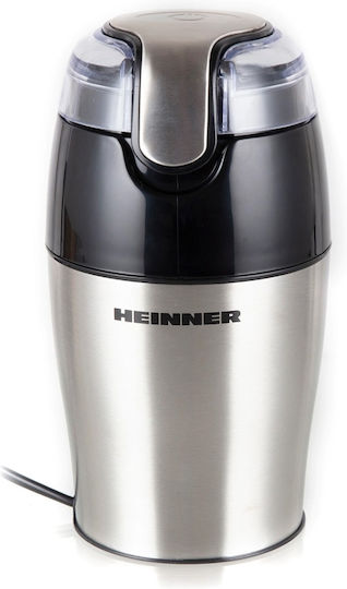 Heinner Râșniță electrică pentru cafea 150W cu capacitate de boabe 50gr Argintiu