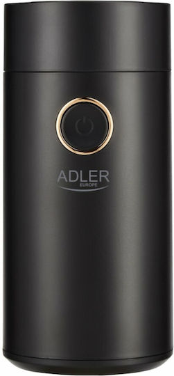 Adler Electric Coffee Grinder 150W for 75gr Beans Black