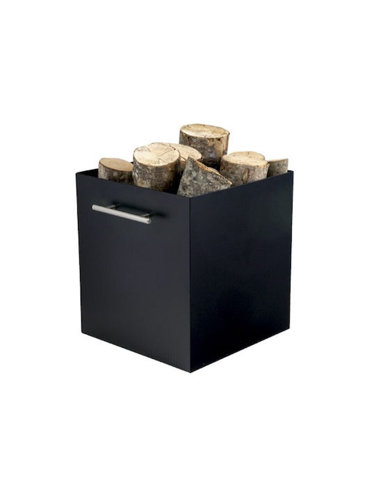 Viometal LTD 1040 Rouen Metallisch Korb Holzlagerung 32.5x32.5x35.5cm