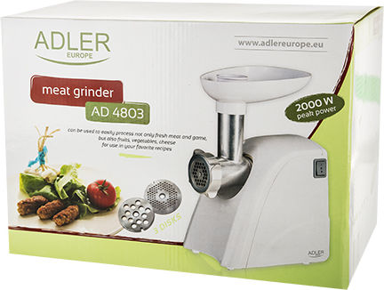 Adler AD4803 Μηχανή Άλεσης Κιμά 2000W Λευκή