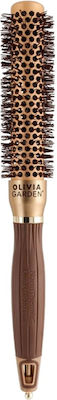 Olivia Garden Nanothermic C+ I Βούρτσα Μαλλιών για Ίσιωμα Χρυσή 24mm