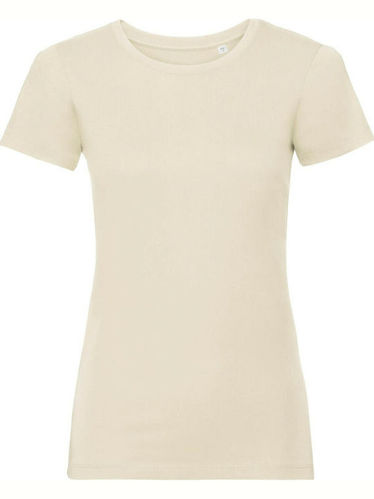 Russell Europe Pure Organic Γυναικείο Διαφημιστικό T-shirt Κοντομάνικο σε Χρώμα