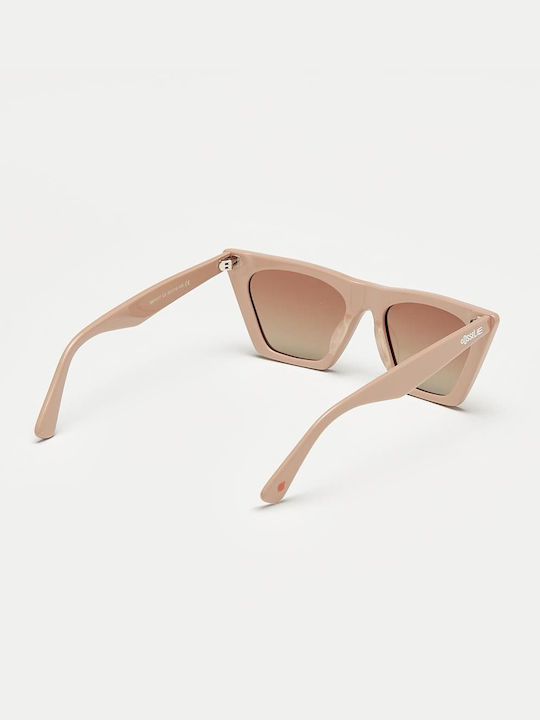 Cosselie Denver Ochelari De Soare Pentru Femei Cu Ramă Bej Din Plastic Și Lentile Roz Degrade