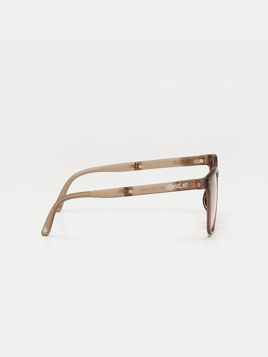 Cosselie Foldi Ochelari De Soare Unisex Cu Ramă Roz Din Plastic Și Lentile Roz 1802203051