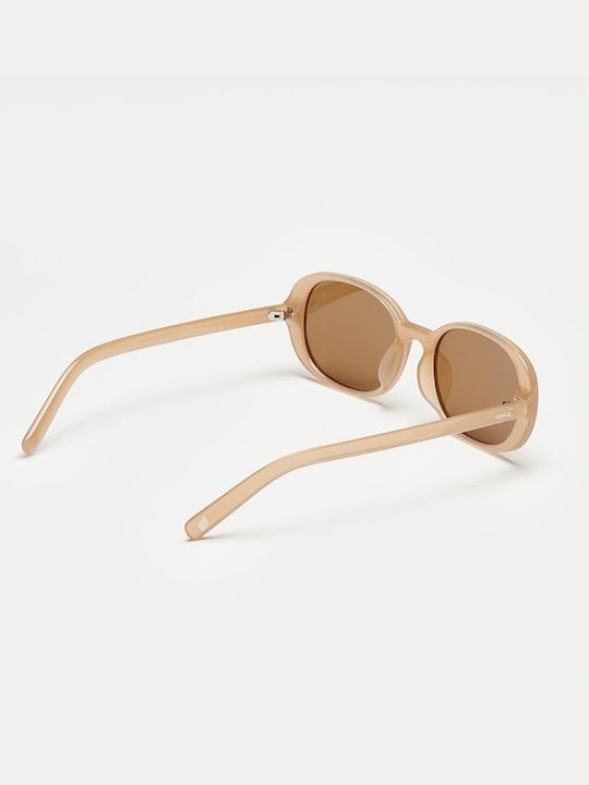 Cosselie Dorothea Women's Sunglasses with Beige Horn-Rimmed Frame and Beige Lenses