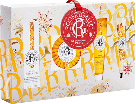 Roger & Gallet Bois D' Orange Дамски Комплект с Лосион за тяло 4бр