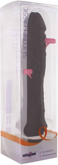 Seven Creations Silicone Classic Large Ρεαλιστικός Δονητής 20cm Black