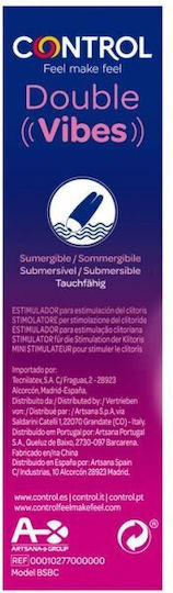 Control Feel Make Feel Double Vibes for Clitoral Stimulation Mini Κλειτοριδικός Δονητής 12.4cm Ροζ