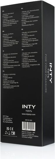 Inty Toys Δονητής Rabbit Μαύρος