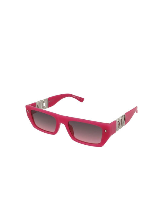 Dsquared2 Icon Sunglasses with Gray Frame and Fuchsia Lens ICON-0011SMU1