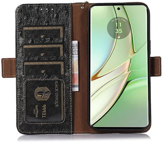 Wallet Leather Black (Moto G14)