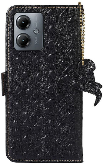 Wallet Leather Black (Moto G14)
