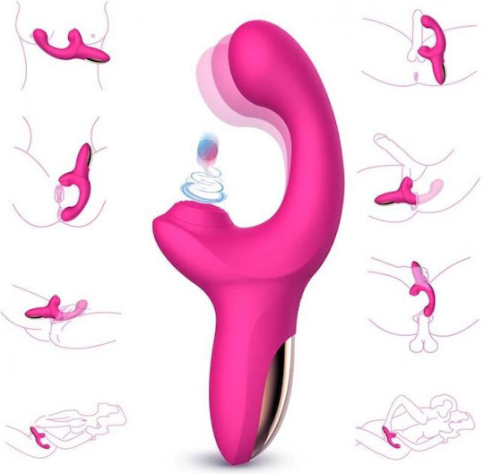 Action Function Vibe Vibrator Degetul 18.7cm Fuchsia