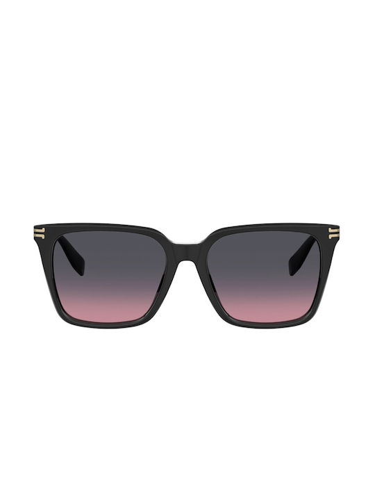 Marc Jacobs Women's Sunglasses with Black Plastic Frame and Purple Gradient Lens MJ 1094/S 807/FF