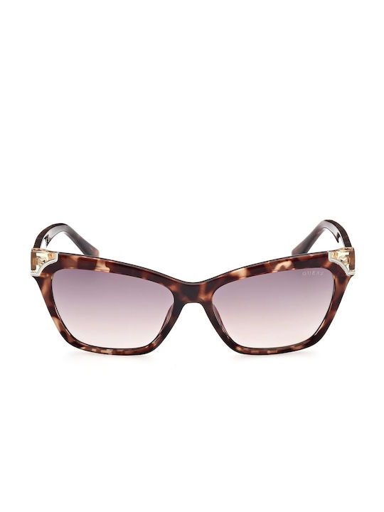 Guess Women's Sunglasses with Brown Tartaruga Plastic Frame and Brown Gradient Lens GU7840 56B